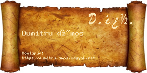 Dumitru Ámos névjegykártya